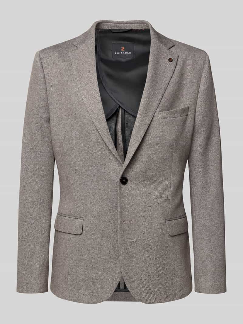 Zuitable Slim fit 2-knoops colbert met klepzakken model 'DiNick'