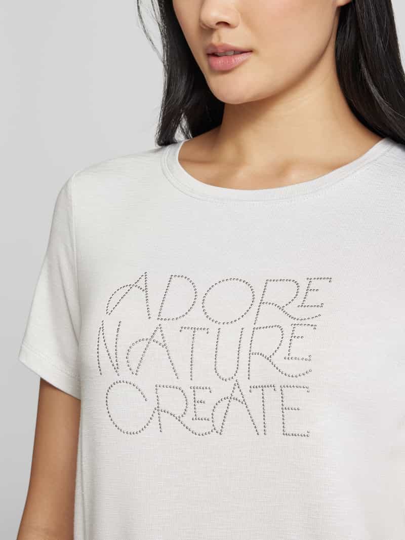 Street One T-shirt met siersteentjes