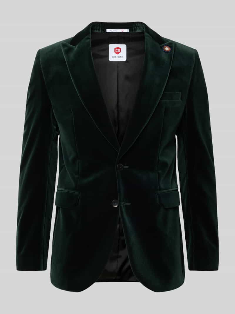 CG Club of Gents Slim fit 2-knoops colbert van fluweel model 'Prince'