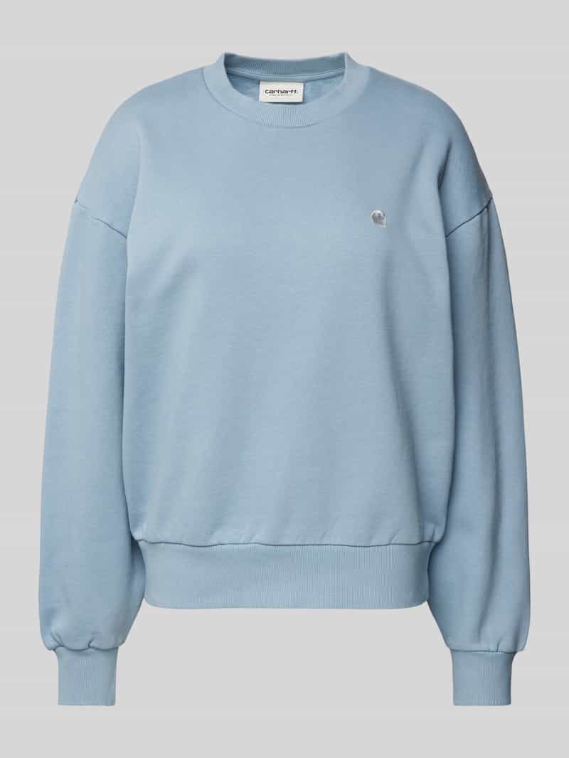 Carhartt Work In Progress Sweatshirt met logostitching model 'CASEY'
