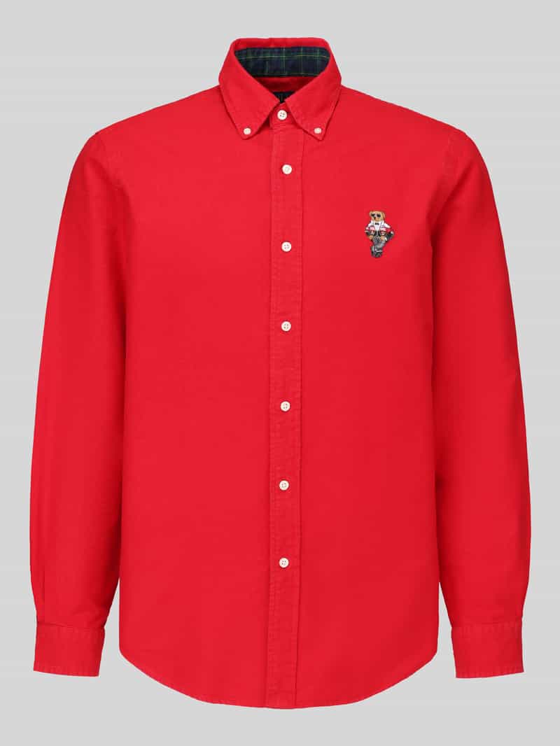 Polo Ralph Lauren Vrijetijdsoverhemd van puur katoen met geborduurd motiefdetail