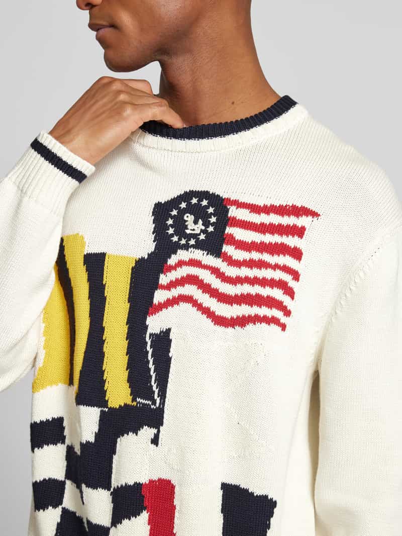 Gant Gebreide pullover met ronde hals