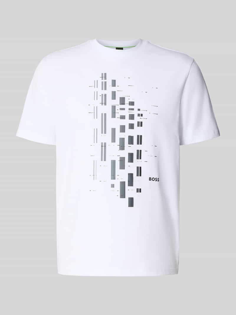 BOSS Green Relaxed fit T-shirt van katoenmix model 'TEE'