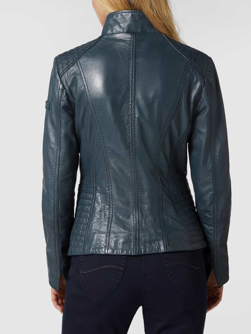 Leren jack van lamsnappa Cabrini