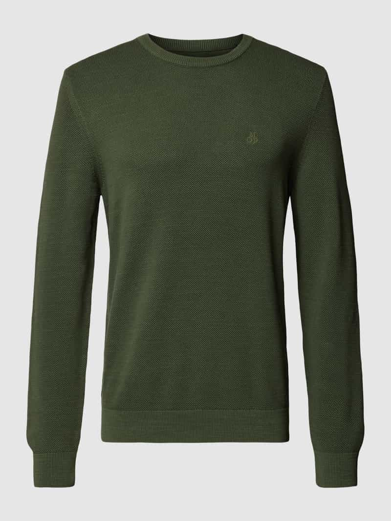 MARC O POLO Gebreide pullover met labelstitching