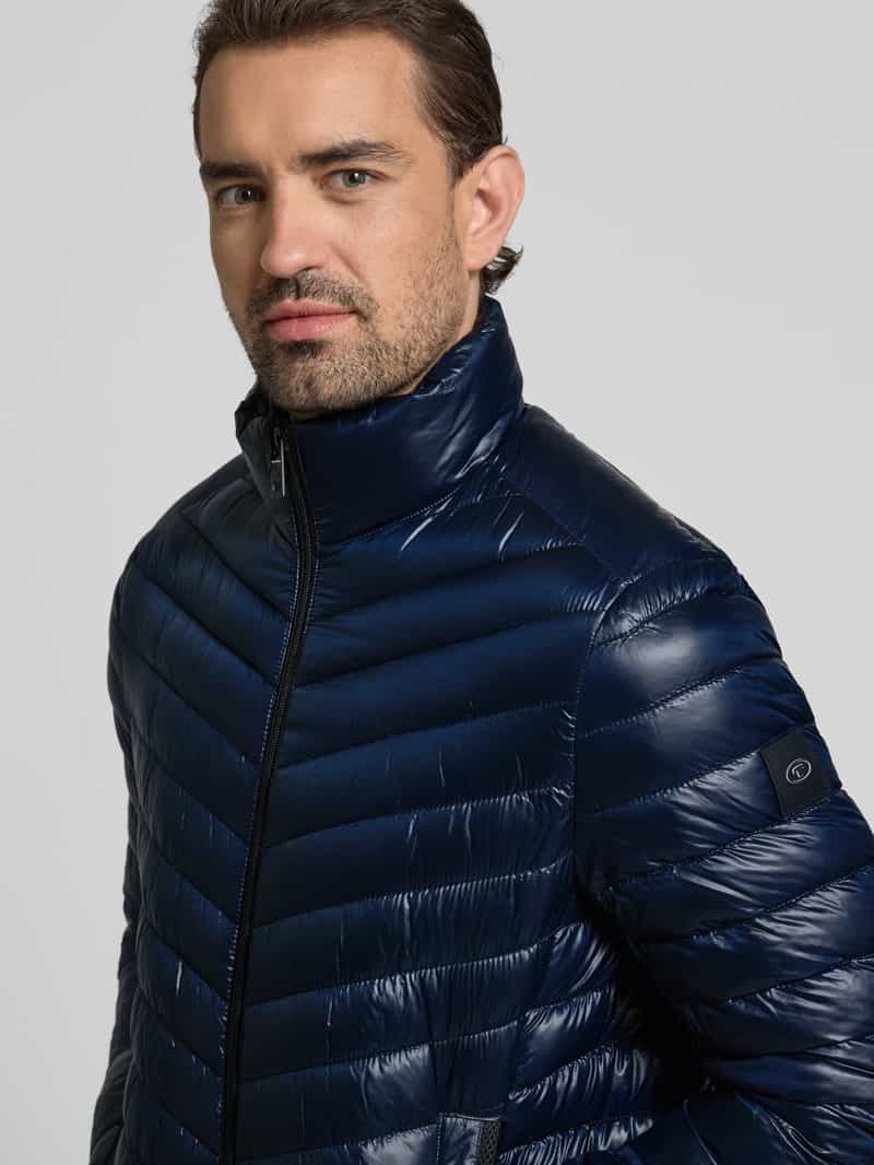 Tom Tailor Regular fit gewatteerd jack met mesh details