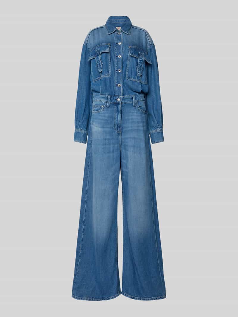 Guess Jumpsuit in denimlook met borstzakken
