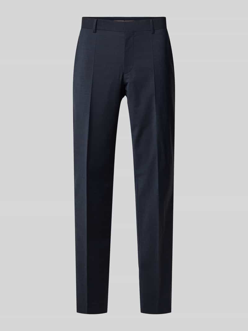 Boss Slim fit pantalon van scheerwolmix model 'GENIUS'
