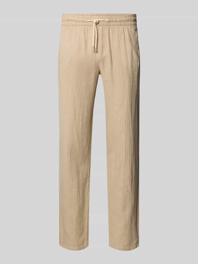 Blend Regular fit stoffen broek met tunnelkoord model 'MORGAN'