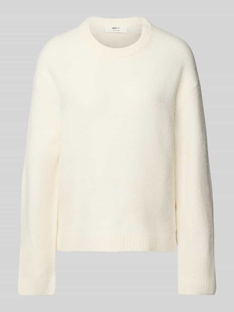 Gina Tricot Oversized gebreide pullover met linnen