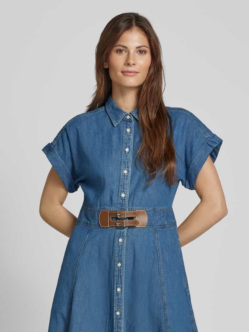 Lauren Ralph Lauren Jeansjurk met knoopsluiting model 'ERLAINA'