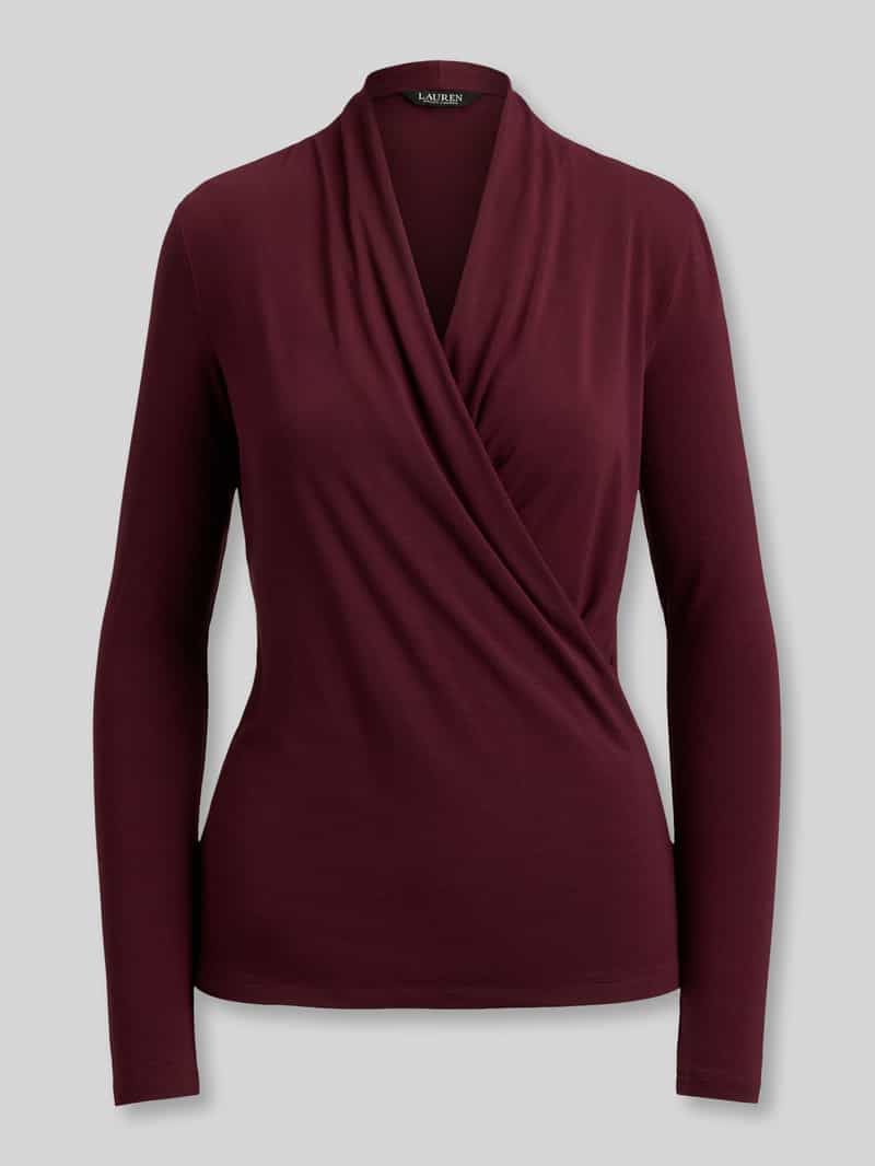 Lauren Ralph Lauren Slim fit shirt met lange mouwen van lyocellmix