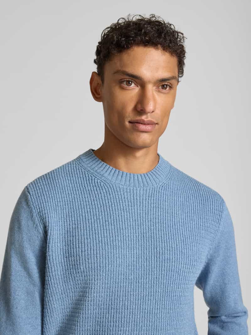 maerz muenchen Gebreide pullover van scheerwol met structuurmotief