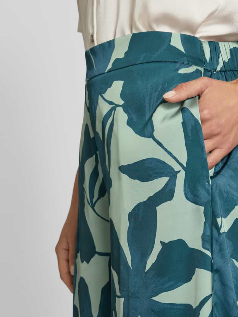 V by Vera Mont Wide leg stoffen broek met all-over print