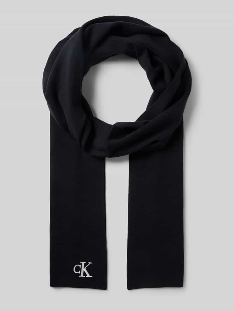 CK Calvin Klein Sjaal van viscosemix met logostitching