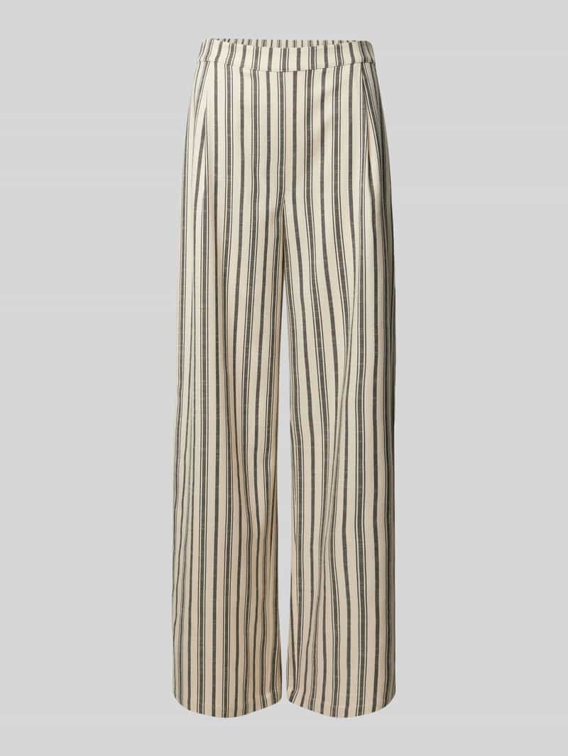 Jake*s Collection Straight leg stoffen broek met bandplooien