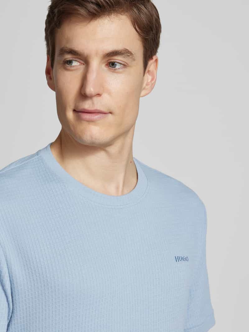 HUGO T-shirt met labelstitching model 'Austin'