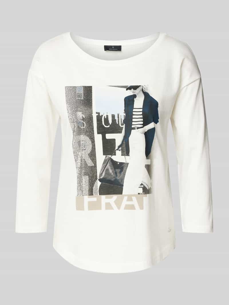 monari Shirt met lange mouwen en motiefprint