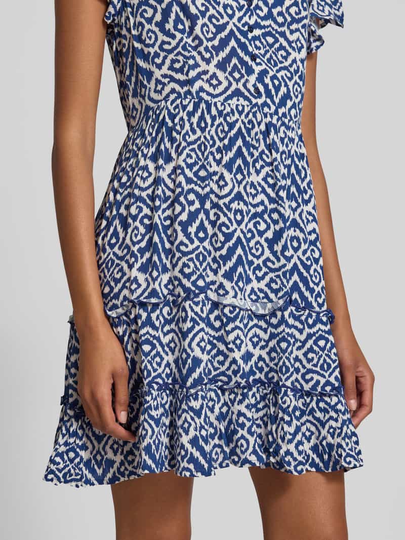 Only Getailleerde mini-jurk van pure viscose model 'CLAUDETTE'