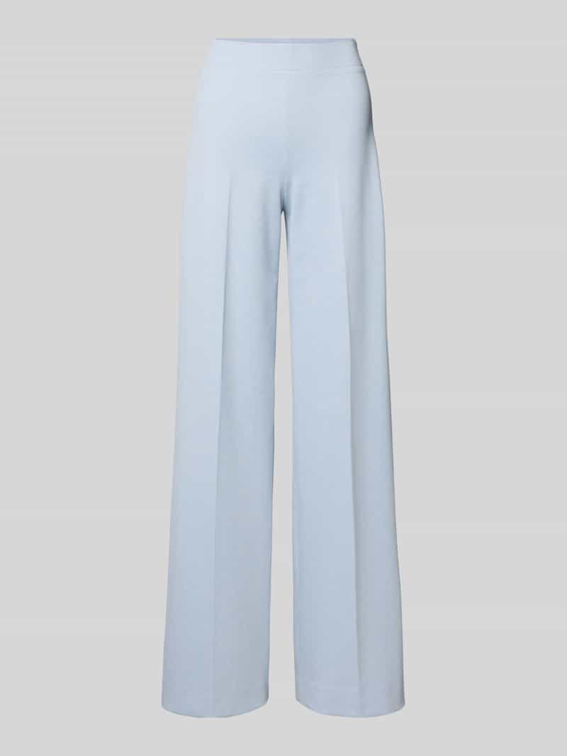 Broek met wijde benen en persplooien model 'BEFORE'
