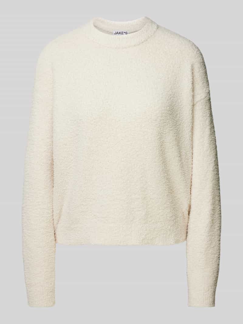 Jake*s Casual Oversized gebreide pullover met ribboorden