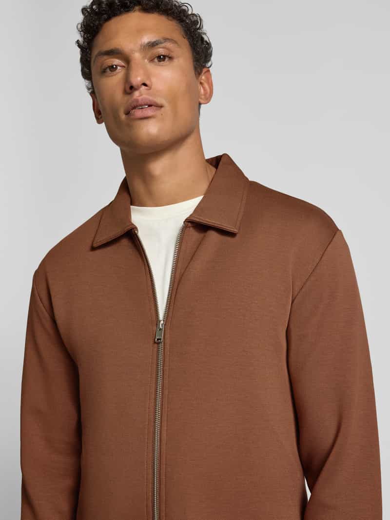Selected Homme Regular fit sweatjack van viscosemix model 'EMANUEL'