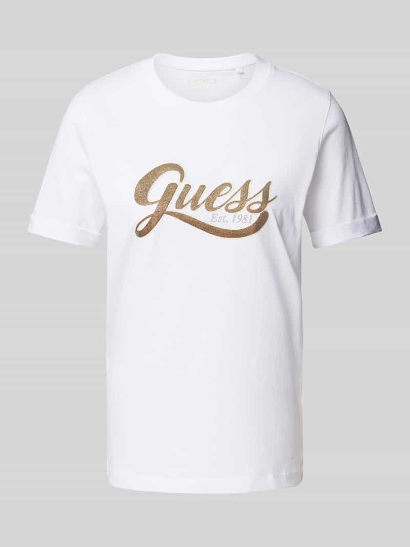 Guess T-shirt met labelprint