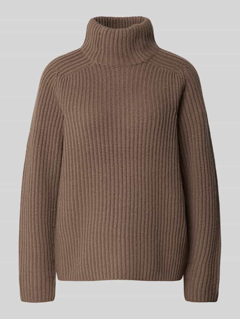MOS MOSH Gebreide pullover met opstaande kraag model 'Thyra'