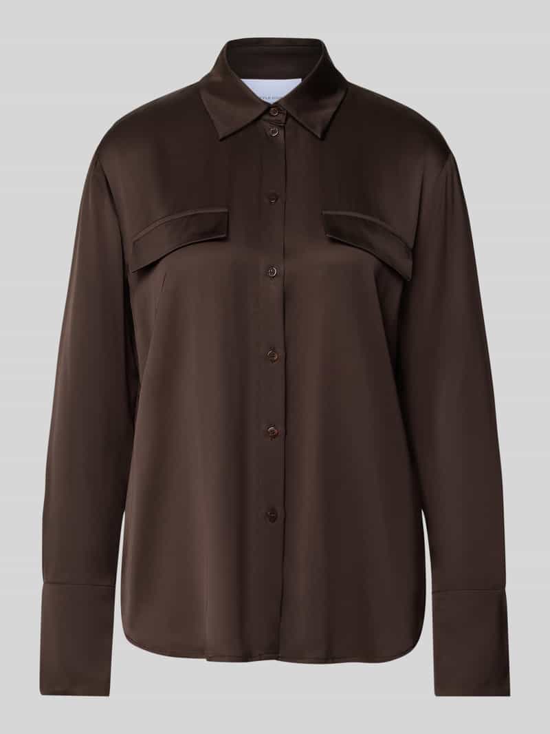 Style Icon Collection Satijnen blouse met knoopsluiting curated by Anouk Yve