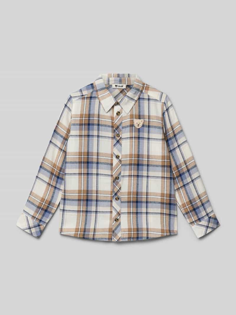 Steiff Regular fit vrijetijdsoverhemd met logodetail
