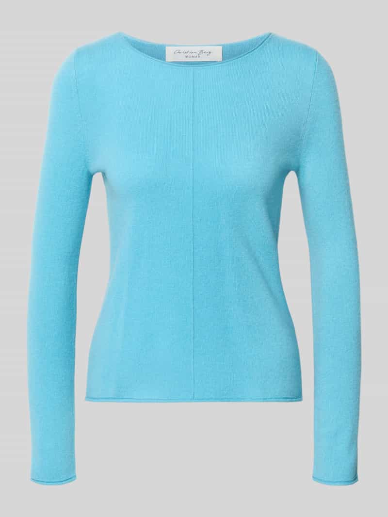 Regular fit gebreide pullover van puur kasjmier