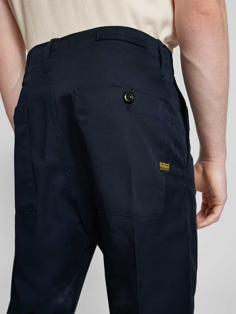 G-Star Raw Relaxed tapered fit chino met bandplooien