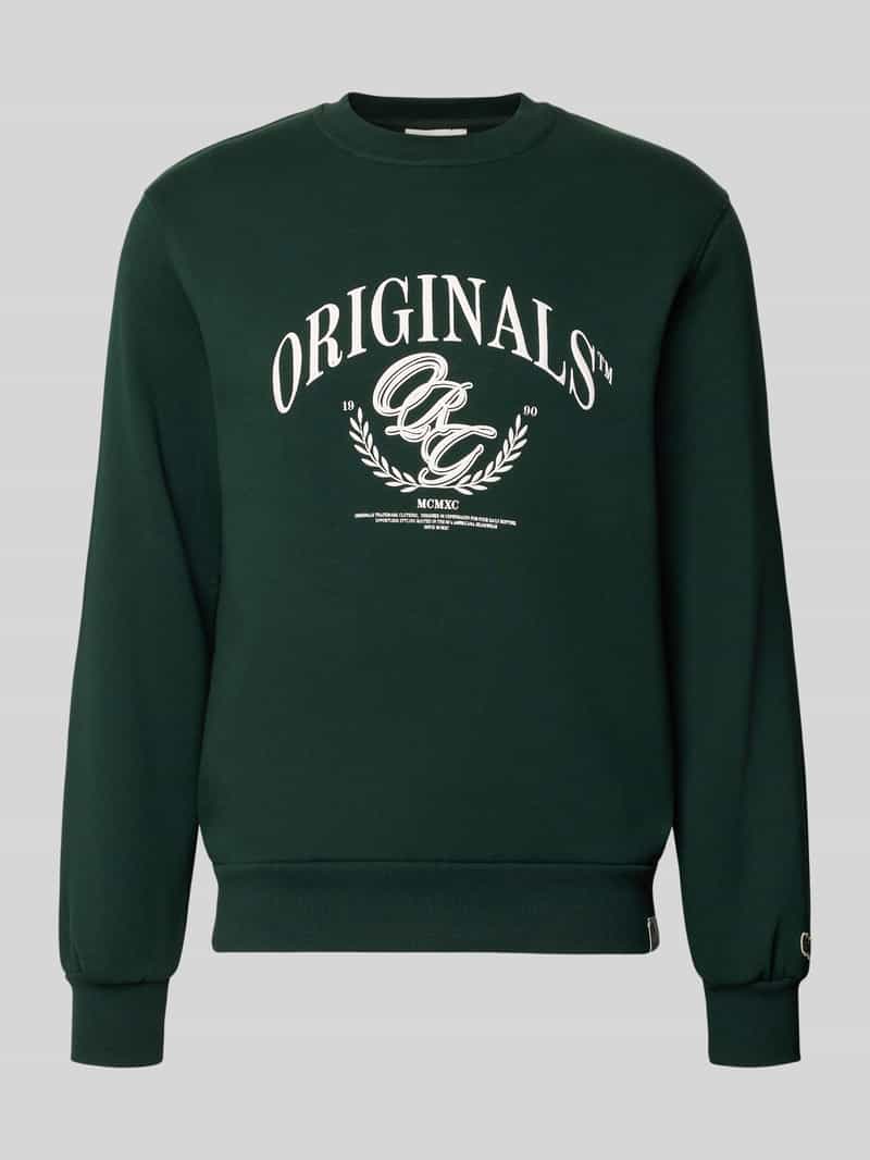 Jack & jones Sweatshirt met labelprint model 'FREDERIKSBERG'
