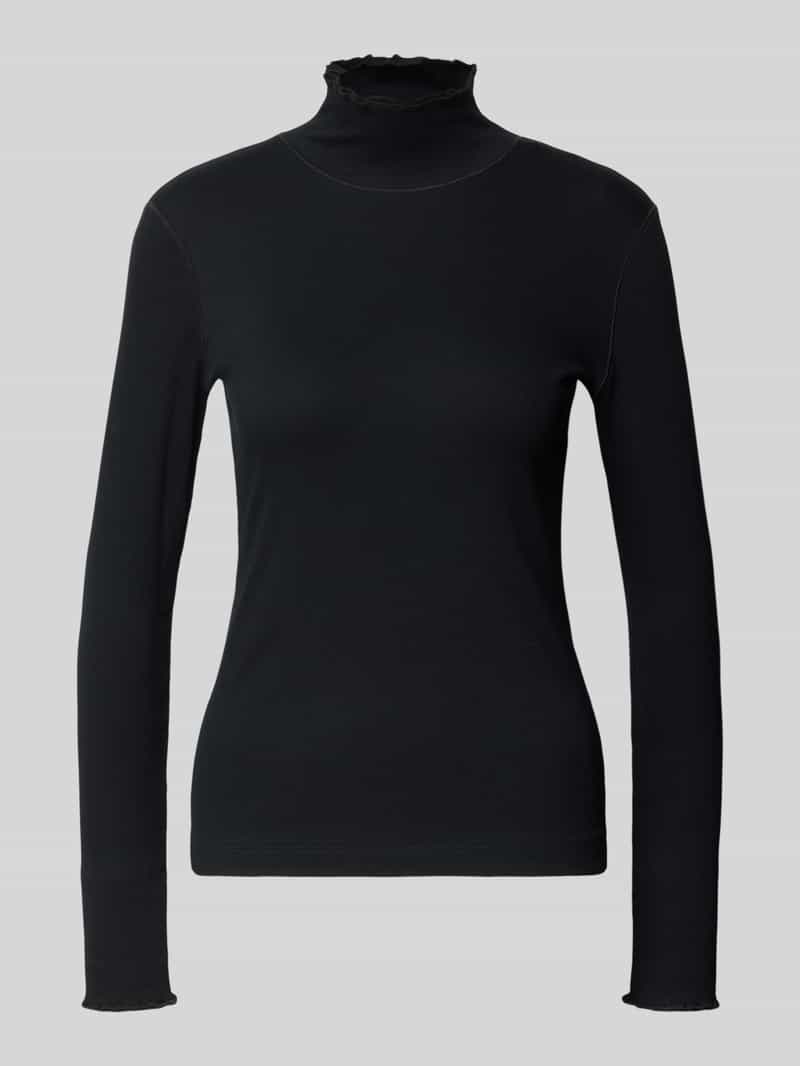 Marc Cain Shirt met lange mouwen en opstaande kraag