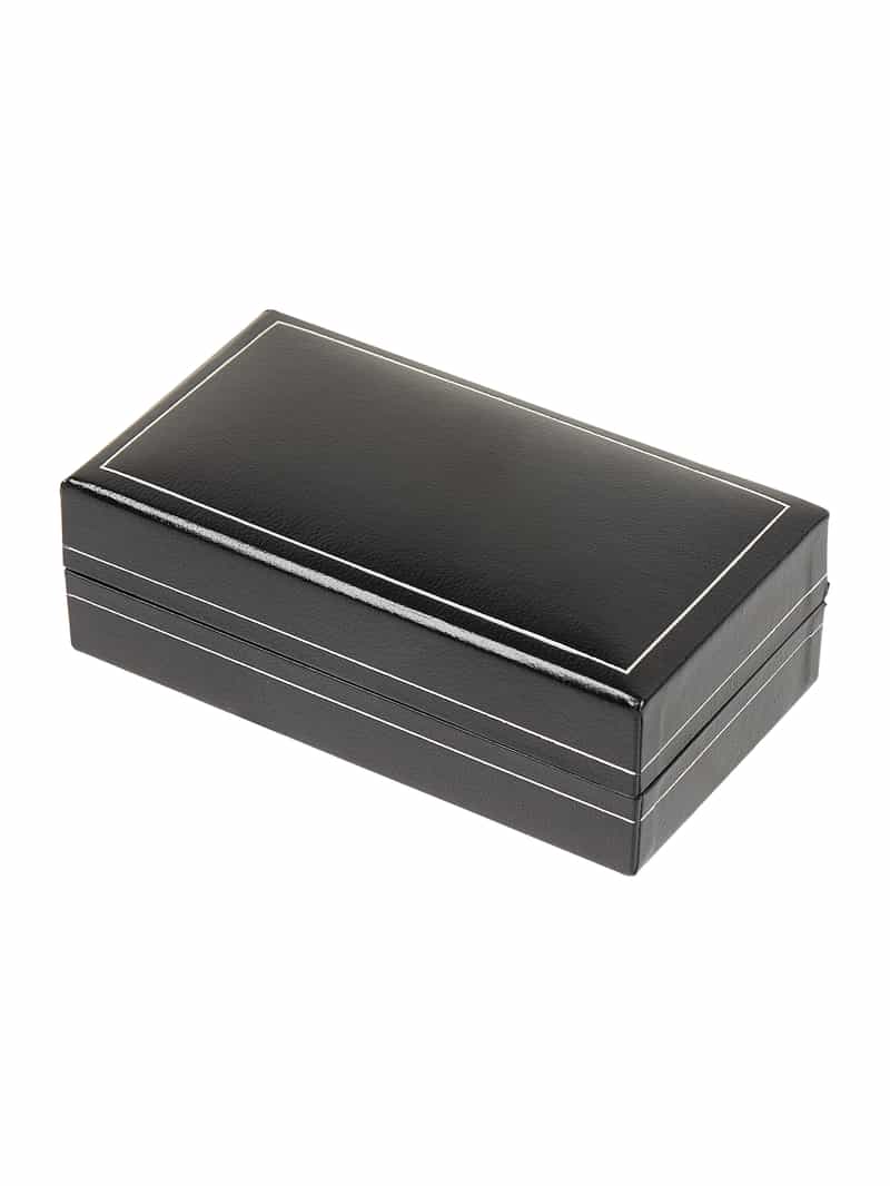 Lindenmann Manchetknopen met rand in parelmoerlook