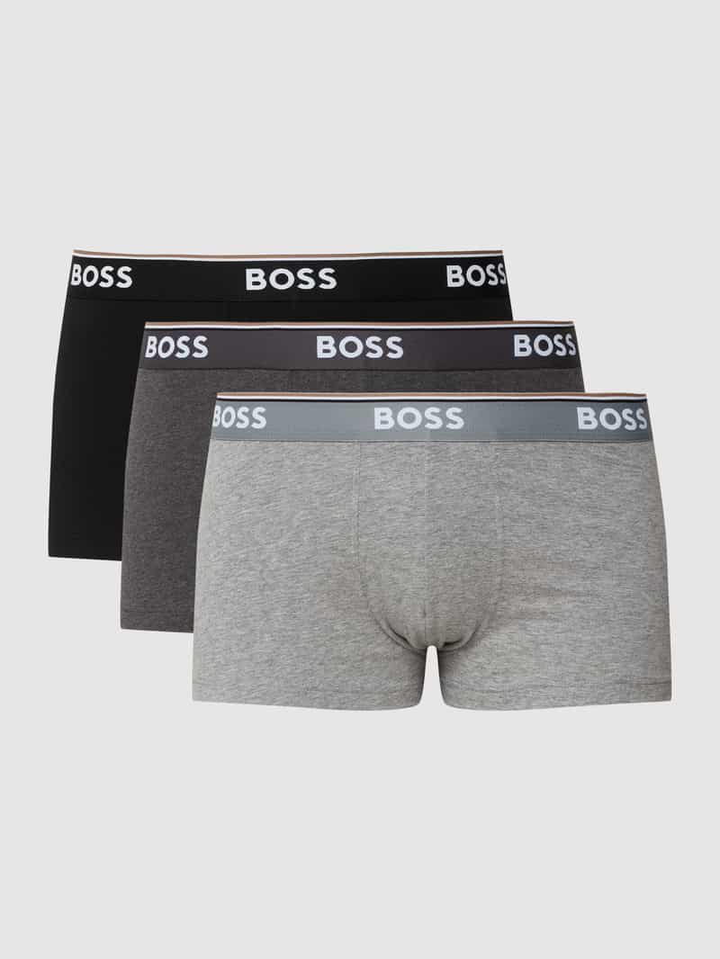 Boxershort met elastische band met logo in een set van 3 stuks