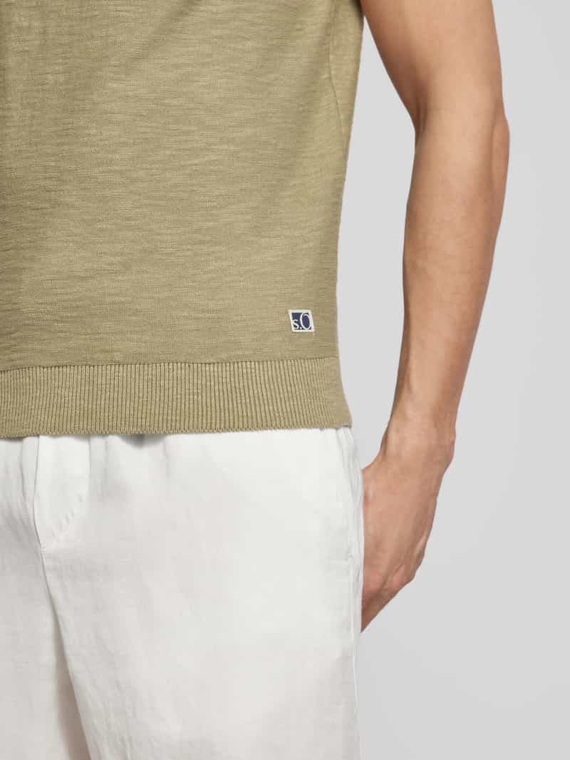 s.Oliver RED LABEL Regular fit poloshirt met structuur van vlamgaren