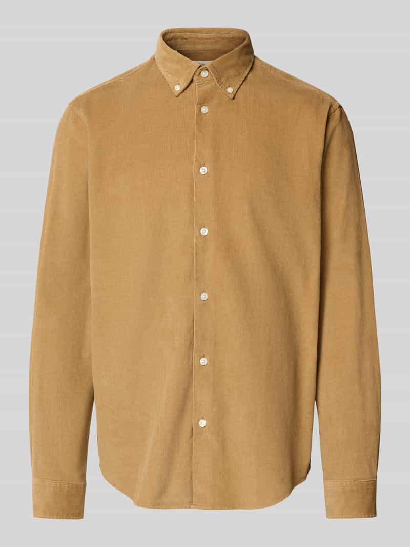 Selected Homme Regular fit ribcordoverhemd van puur katoen model 'DANNI'