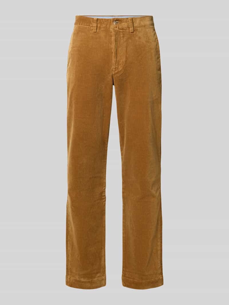 straight fit corduroy broek van katoenmix