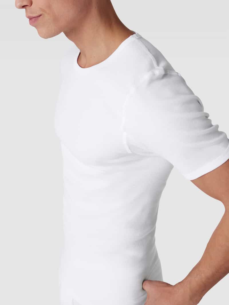 Götzburg Wäsche Onderhemd met geribde ronde hals