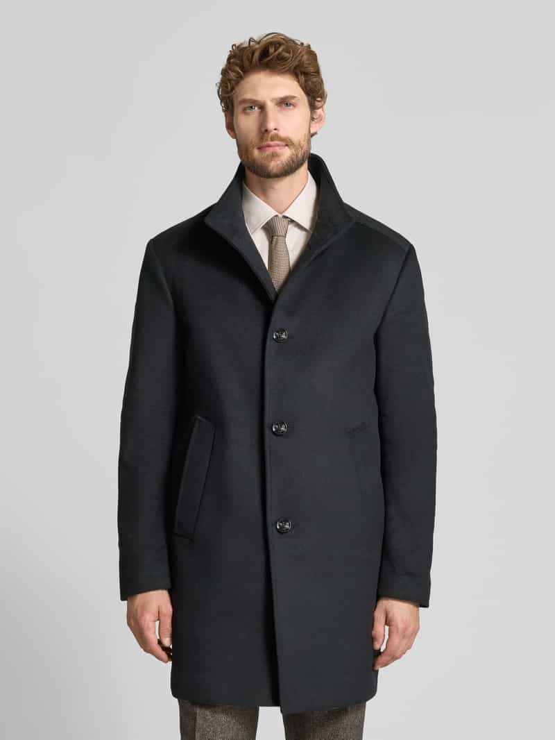 JOOP! COLLECTION Lange jas met hoge opstaande kraag model 'MARAN'
