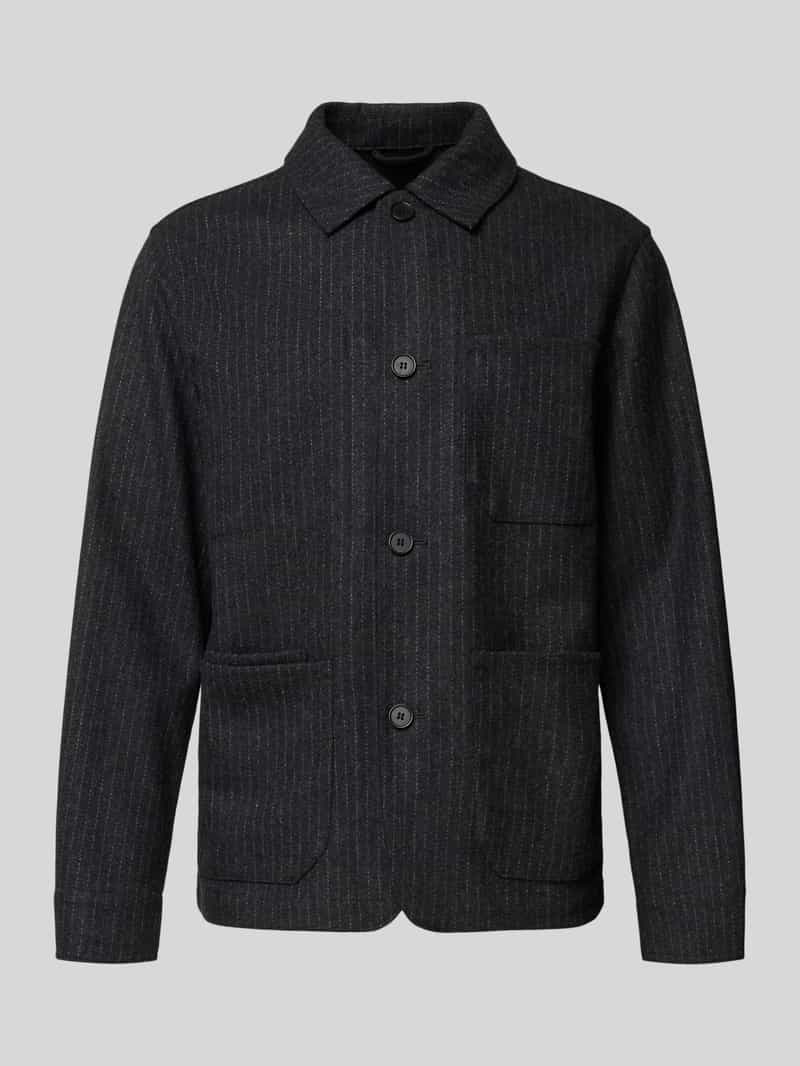 Selected Homme Regular fit blazer van wolmix met reverskraag