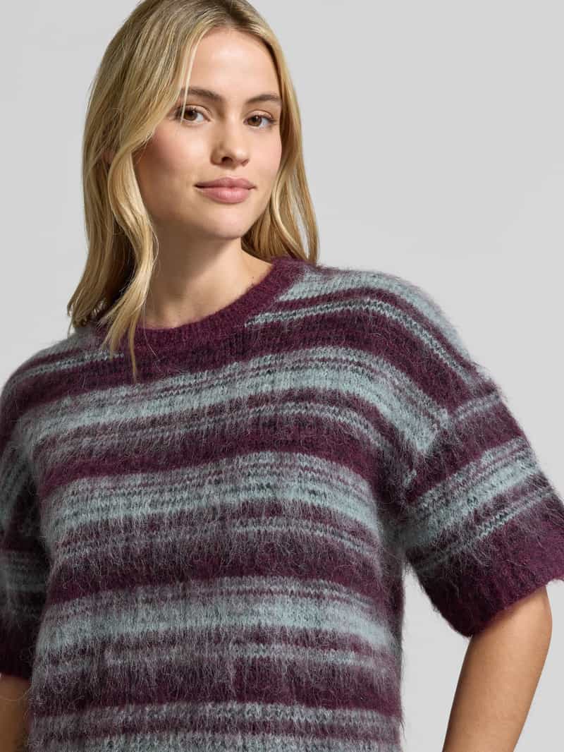 MSCH Copenhagen Regular fit knitwear pullover van wolmix model 'Lycie' helder paars, foto 4