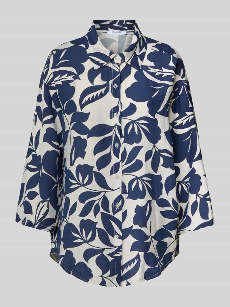 ZABAIONE Blouse met knoopsluiting en 3 4-mouwen