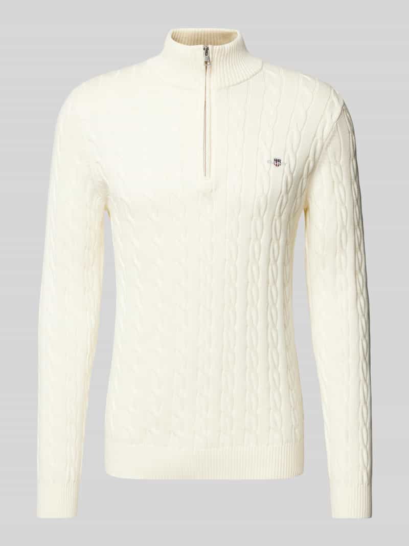 Gant Gebreide pullover met kabelpatroon