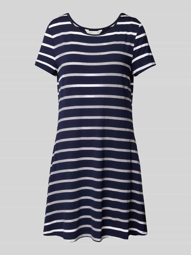 Apricot T-shirtjurk van viscose met ronde hals