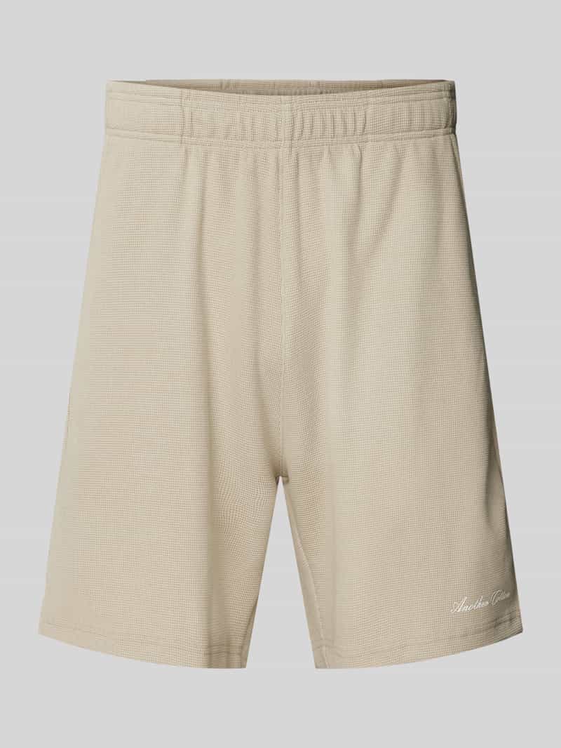 ANOTHER COTTON LAB Korte relaxed fit broek met structuurmotief
