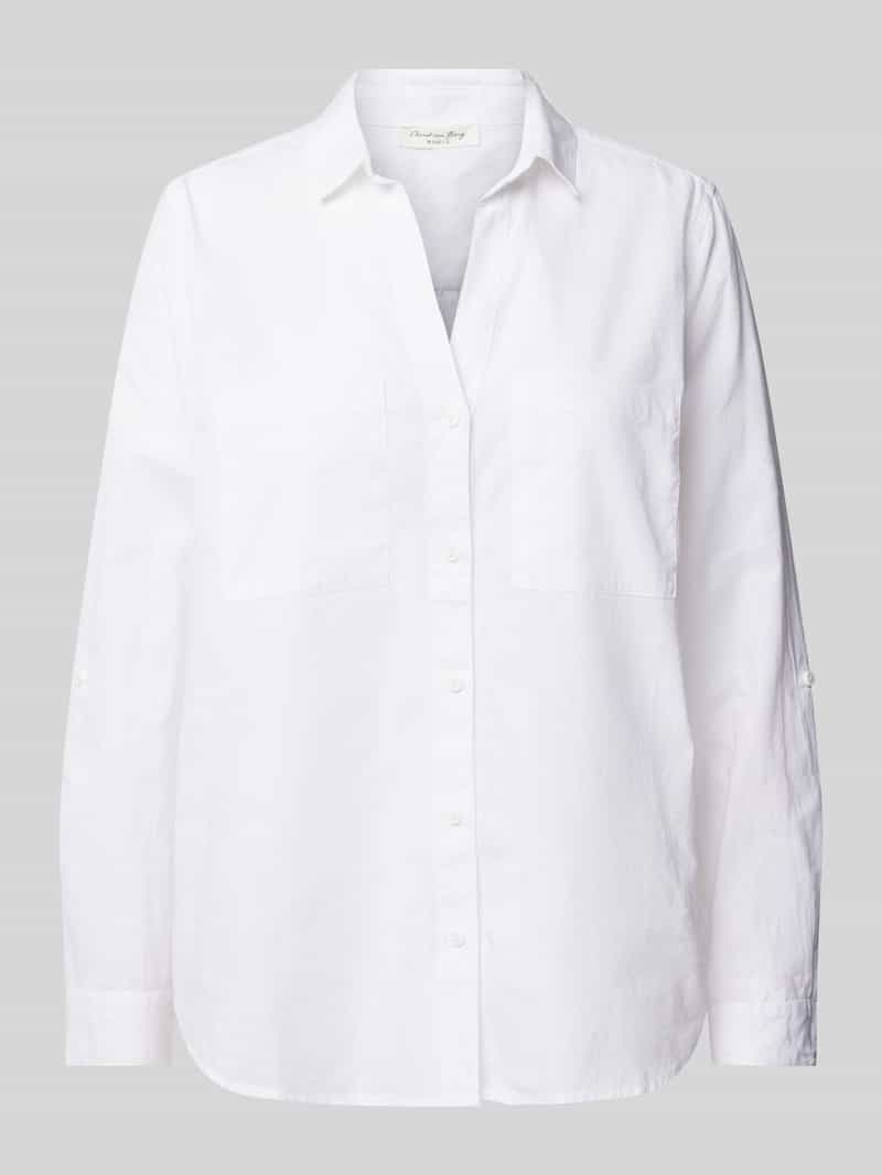 Christian Berg Woman Regular fit overhemdblouse met borstzak