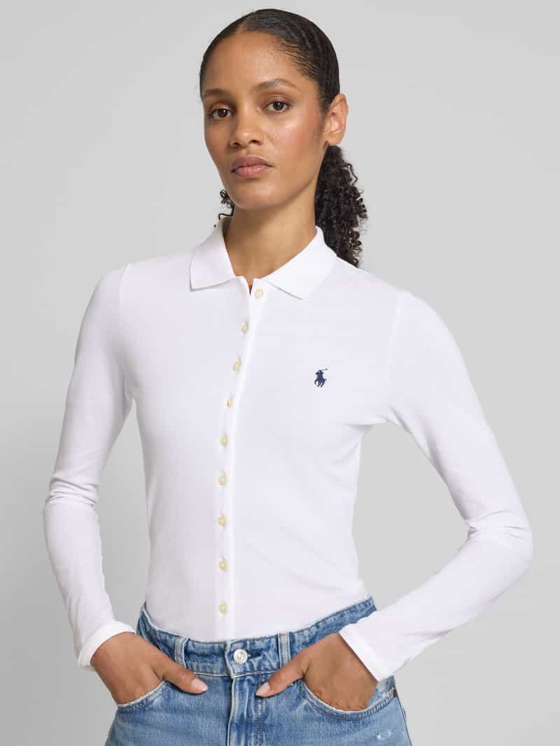 Polo Ralph Lauren Slim fit poloshirt met labelstitching