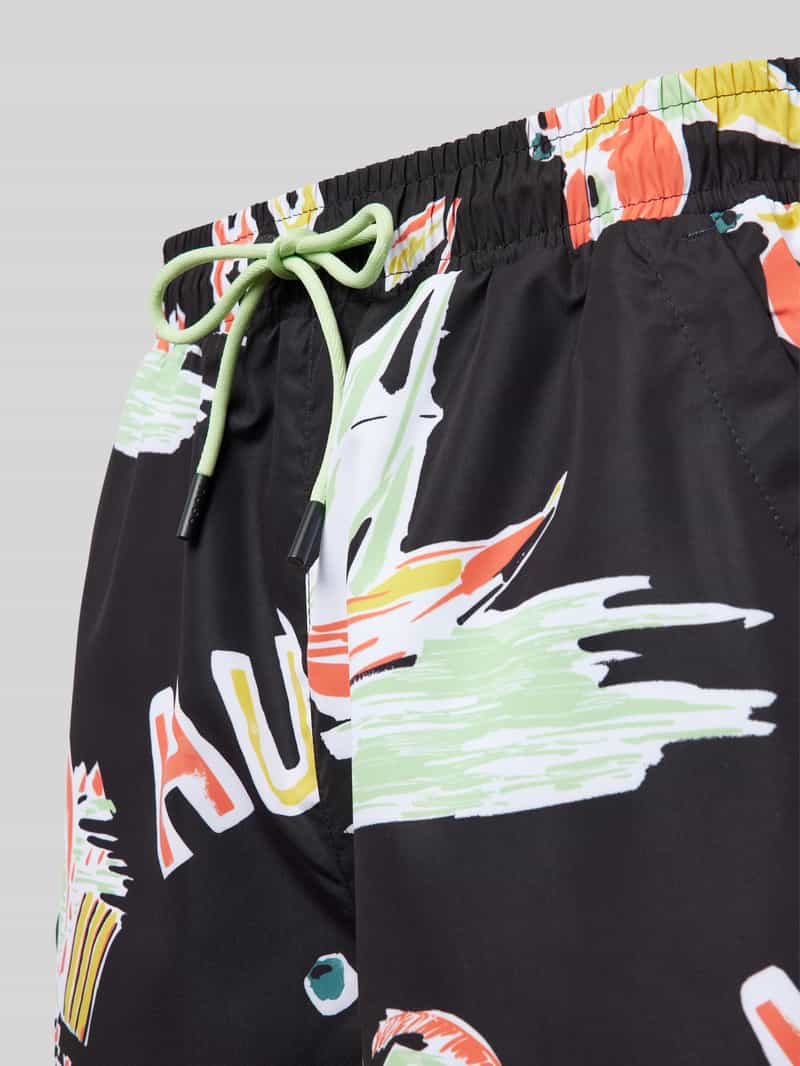 HUGO Relaxed fit zwembroek met labelprint model 'CALALA'